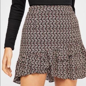 Free people ruffle skirt